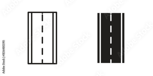 Road icon designs collection for mobile, ui, web.