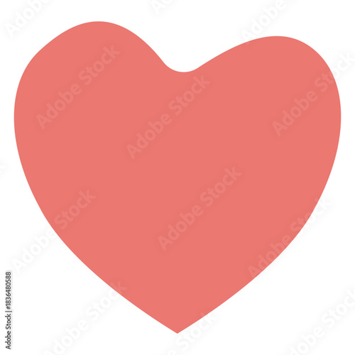 Pink Heart Vector Symbol for Love, Romance, and Valentine Designs