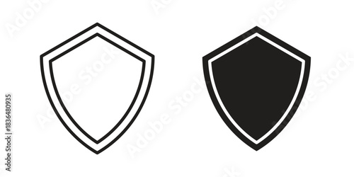 Shield icon designs collection for mobile, ui, web.