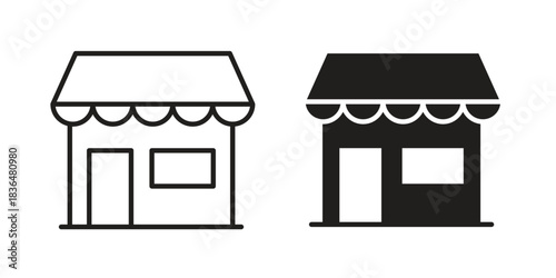 Shop icon designs collection for mobile, ui, web.
