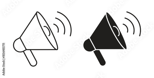 Promotion icon symbol. Vector EPS 10. line and glyph icon