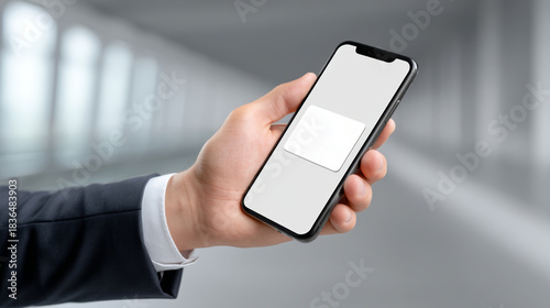 Person checking flight with app looks pleased