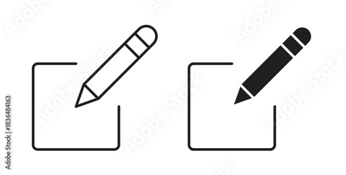 Register icon symbol. Vector EPS 10. line and glyph icon
