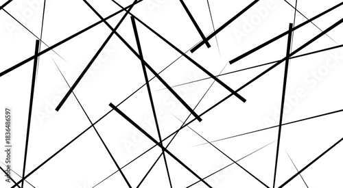 Abstract lines in black and white tone of many squares and rectangle shapes. white background. Metal grid isolated on the white background. nervures de Feuillet mores.