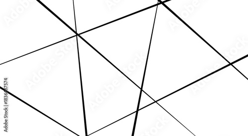 Abstract white background with random black lines, Abstract lines in black and white tone of many squares and rectangle shapes.
