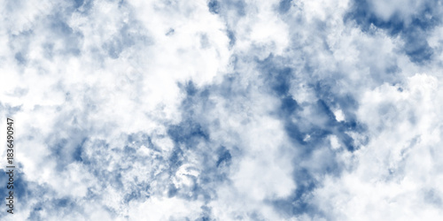 View white cloud with blue sky watercolor, cloudscape and blue sky in background, beautiful white clouds and blue sky high definition skyscraper with grunge texture for background.