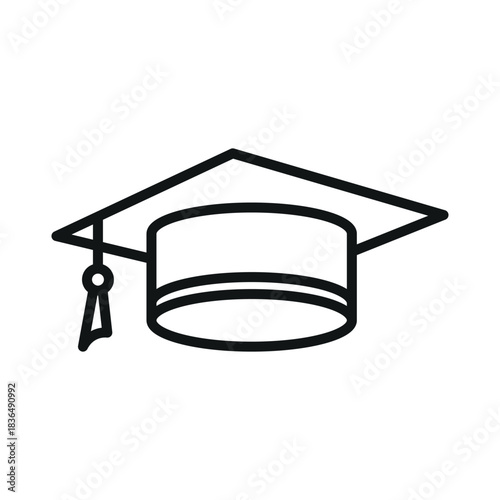 graduation cap icon vector design template
