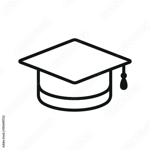 graduation cap icon vector design template