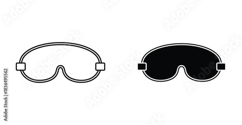 Sleeping mask icon graphic design. Vector icon illustrations