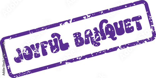 Textured purple stamp featuring Joyful Banquet for invitations and festive dining events