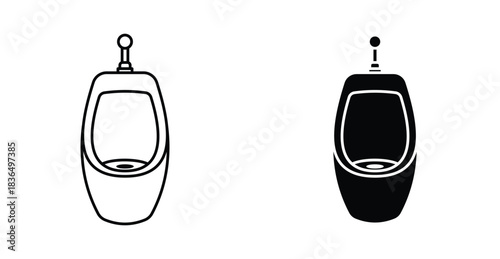 Urinal icon graphic design. Vector icon illustrations