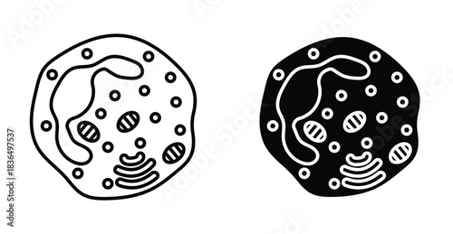 White blood cell icon graphic design. Vector icon illustrations