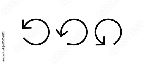 double reverse arrow exchange linear sign for graphic design, logo, web site, social media, mobile app, ui illustration.