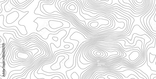 Topographic Background. Abstract wavy and curved lines background. Abstract pattern with Lines. Background of the Topographic Map. Abstract geometric topographic contour map background Free Vector	