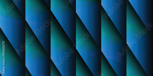 Abstract vibrant gradient line background vector. presentation.Circular pattern with minimalist golden lines on white background Modern wallpaper design for backdrop, website, business, technology