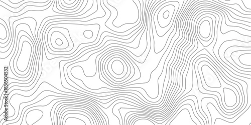 Topographical Map Abstraction: Intricate lines and contours delineate an abstract topographical map, offering a minimalist and modern representation of landscape and elevation changes.	