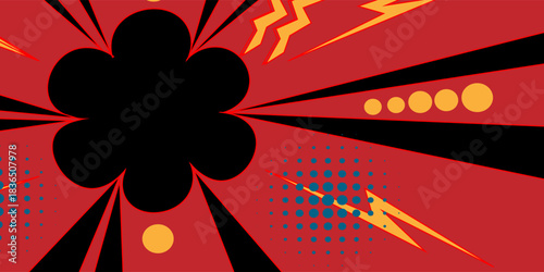 Comic blank text speech bubbles in pop art style vector illustration