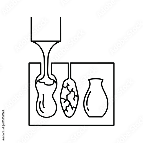 Ceramic Slip Casting Steps: Pouring, Drying, Finished Product