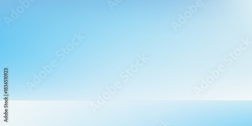 Blue studio room. Limbo light background. Abstract 3d backdrop for product presentation. Minimal wall scene. Showcase, promotion display modern