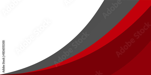 Vector red line background curve element with white space for text and message design, overlapping layers, vector