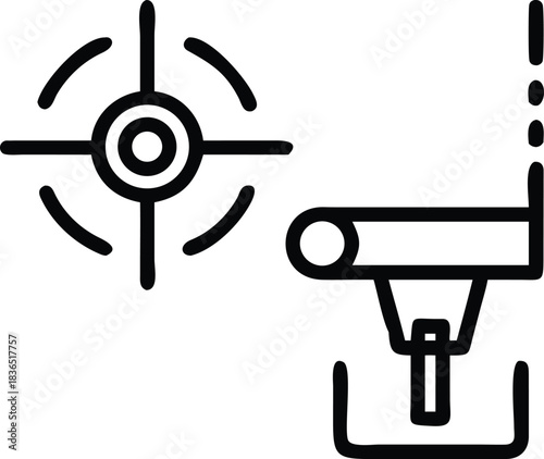 Precision Laser Measurement Icon