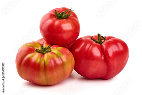 Heirloom Tomatoes, isolated on white background