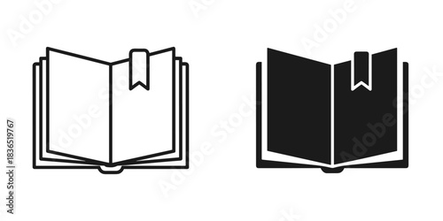 Open book icons beckon readers to explore new worlds, perfect for education, libraries, and publishing, inspiring a love of reading and knowledge