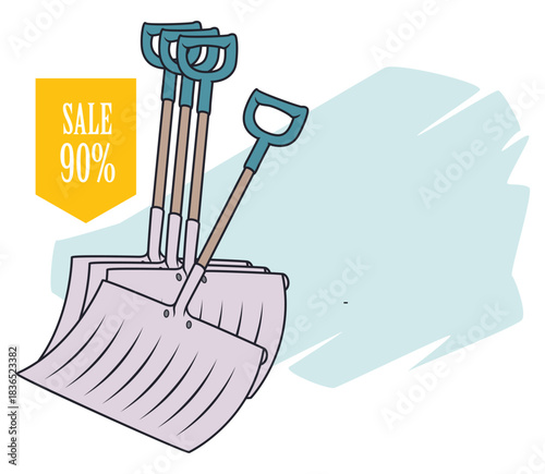 Great sale on snow shovels.