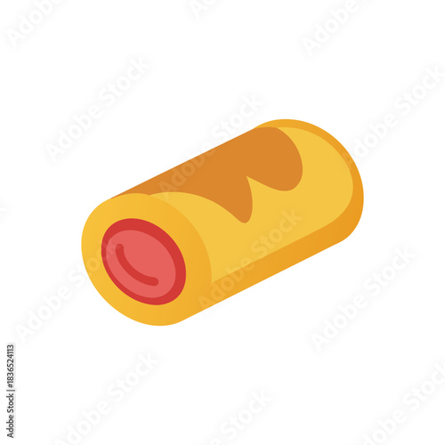 Simple Sausage Roll Cross Section Pastry