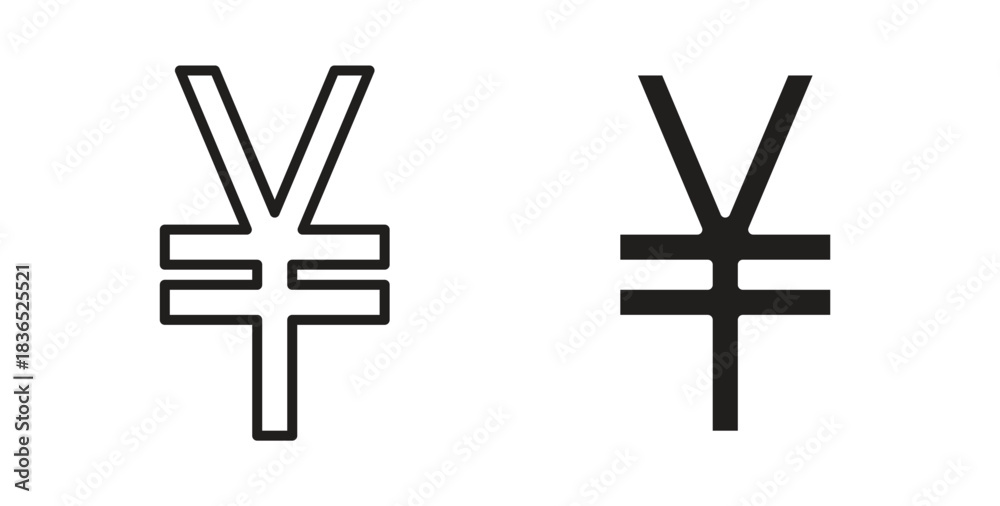Fototapeta premium Yen icon