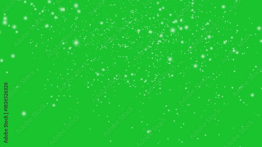 Snowing Display/screen Winter snow falling on green screen . Snowing Overlay Chroma Key Green ...