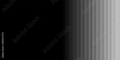 abstract black big to small line pattern.