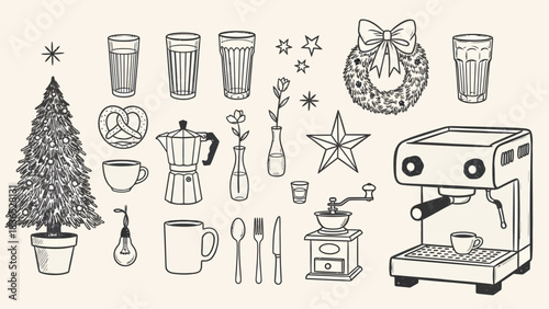 Abstract geometric design with lines and curves in rgb color model for creative projects