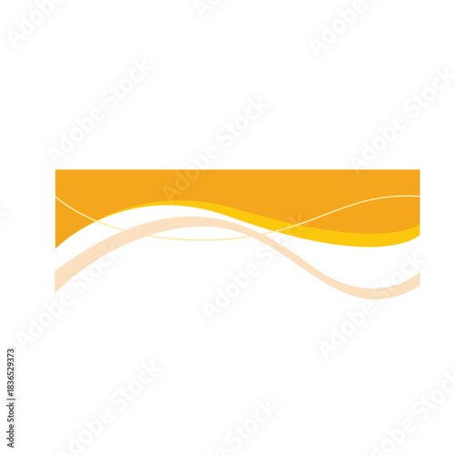 Abstract Yellow and White Wave Design for Modern Backgrounds.
