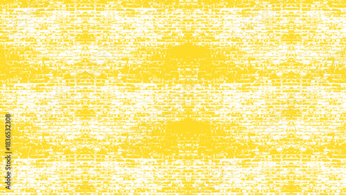 White and yellow old brick wall texture seamless vector illustration