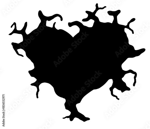 Vector illustration of an abstract heart