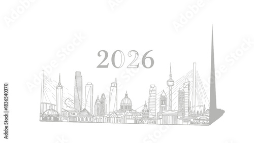 vector illustration of city skyline