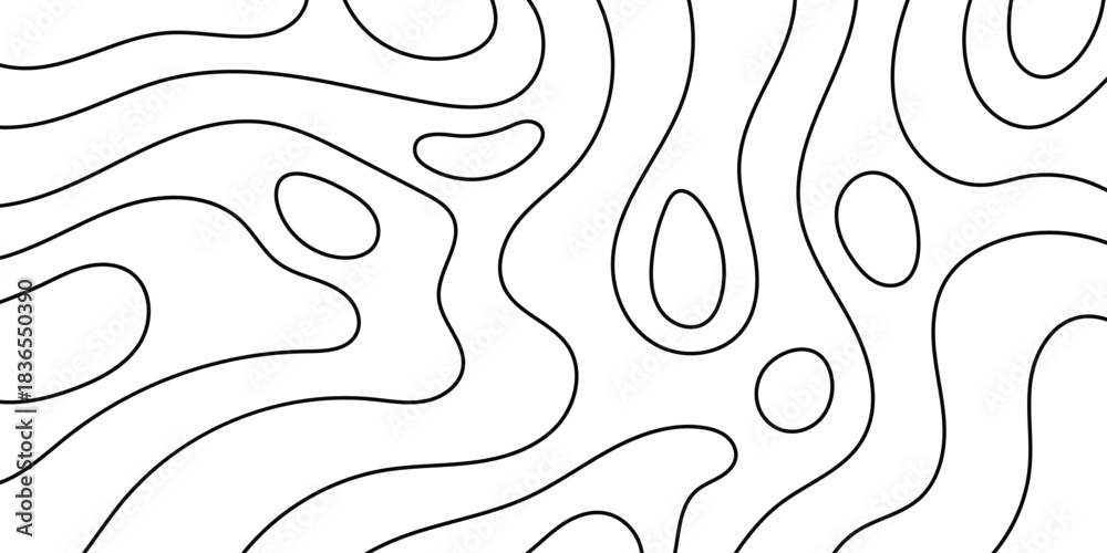 Fototapeta premium Vector Hand Drawn Abstract Lines Background