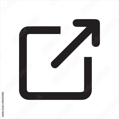 external link icon vector illustration