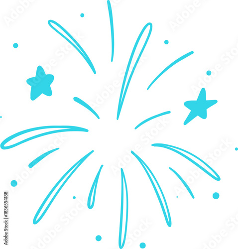 Firework Explosion Illustration
