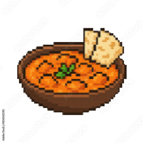 Vector graphic of Soup. Good for Icon, sticker, clipart, game assests, children illustration, etc