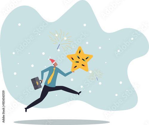 Star employee, success leader or confidence, high performance staff or achievement, evaluation or award winning,about a man and his life.