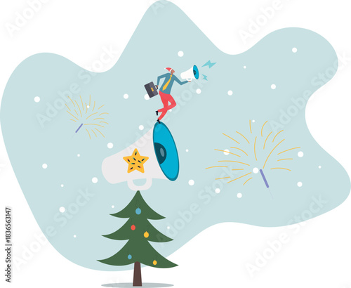 Leader communication, executive management skill to communicate with employee, send important message or announcement .about a man and his life.