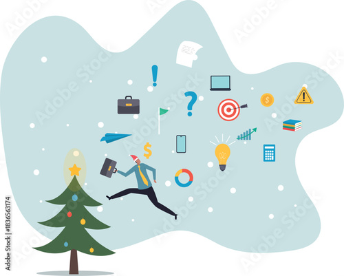 Information overload, excess distraction or overworked, overwhelmed data consume, problem with schedule or workload.about a man and his life.