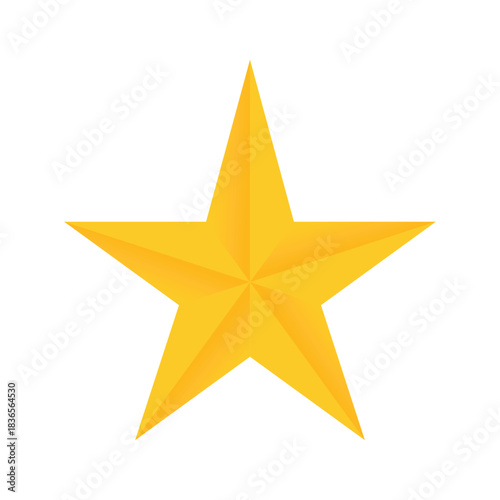 Golden star emblem design featuring a central star with radiant elements and text