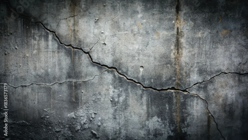 Cracked Distressed Concrete Wall Texture Background