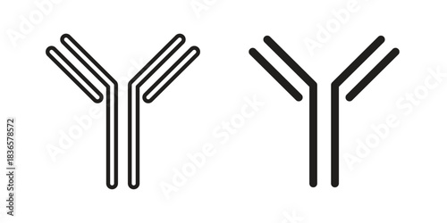 Antibody icons collection. Line vector sign, symbol for web and mobile