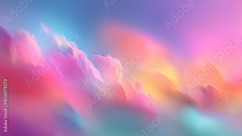 Soft Pastel Gradient Background with Smooth Colorful Waves