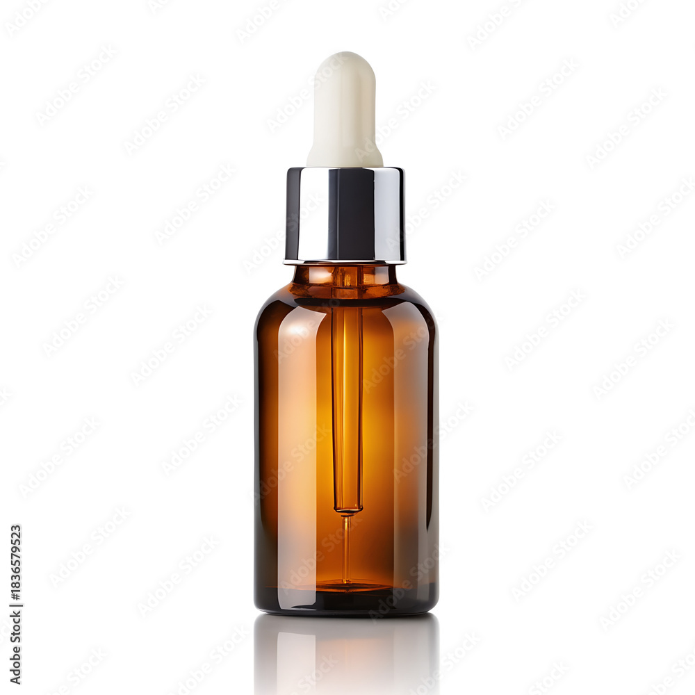Fototapeta premium Serum Dropper Bottle Isolated on Transparent Background