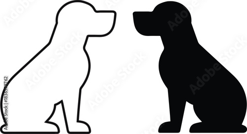 Two Dog looking a actor icon and Graphics for free download